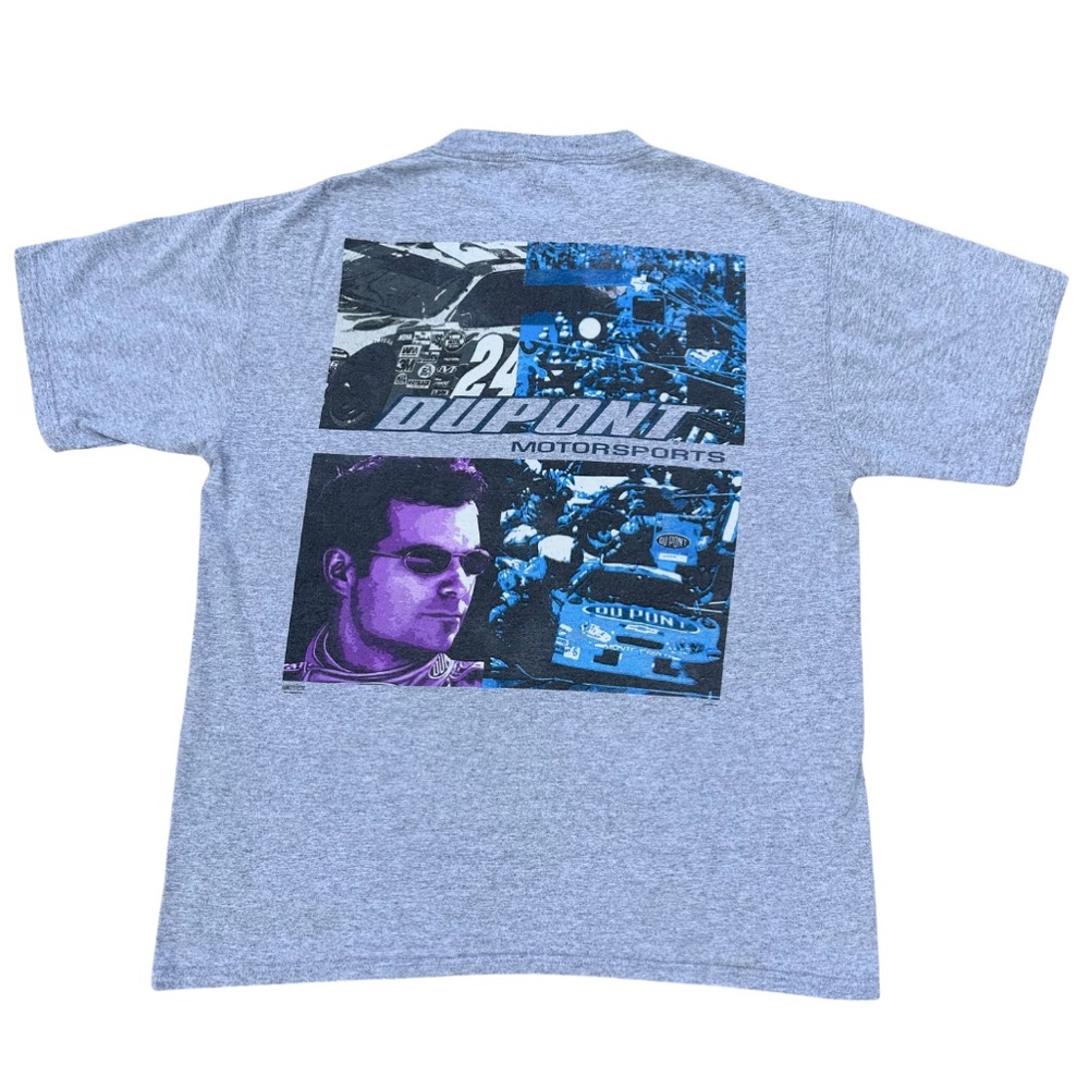 Y2K Vintage Jeff Gordon NASCAR Double Sided Embroidered T-Shirt